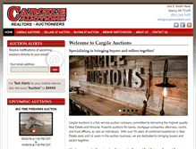 Tablet Screenshot of cargileauctions.com